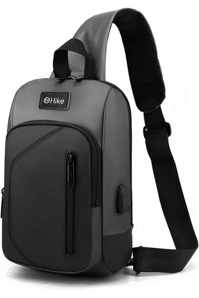 Generic Crossbody Sling Bag Synthetic Water Resistant Unisex Small Shoulder B...