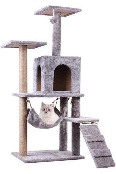 Generic Cat Climbing Tree, Multi-Level Cat Play Tree Condo Tower with Platfor...