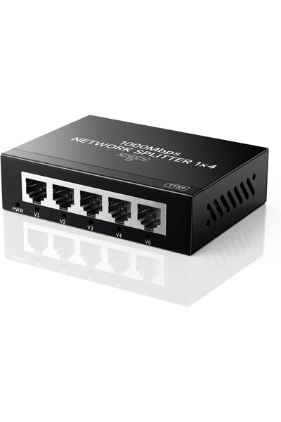 Generic 5-Port Gigabit Ethernet Switch, 1000Mbps Network Hub Adapter with RJ4...