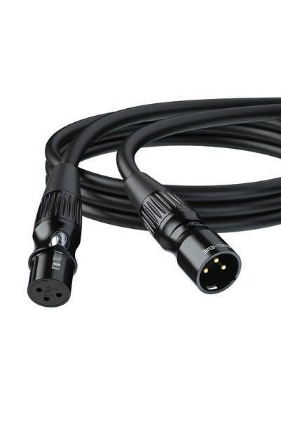 Generic كابلات XLR قصيرة 3 أقدام - كابلات ميكروفون XLR متوازنة عالية الجودة ذ...