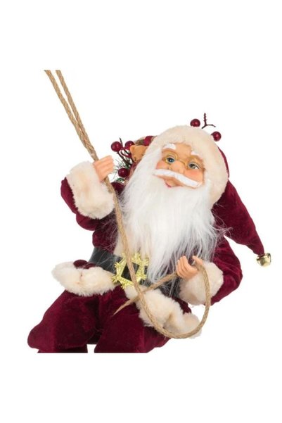 UnderShop Decorative Hanging Santa Claus Figurine with Bag 45cm