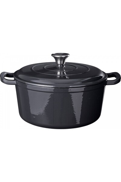 Excellent Houseware Εξαιρετική μαντεμένια κατσαρόλα, εμαγιέ, με λαβές, 26 x 1...
