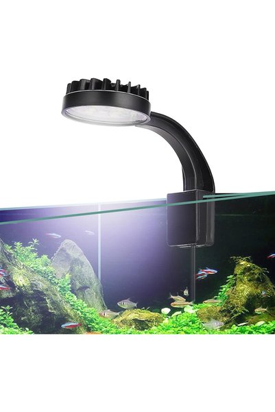 Generic إضاءة LED لأحواض السمك، مصباح بقوة 5 واط قابل للتثبيت، إضاءة للنباتات...