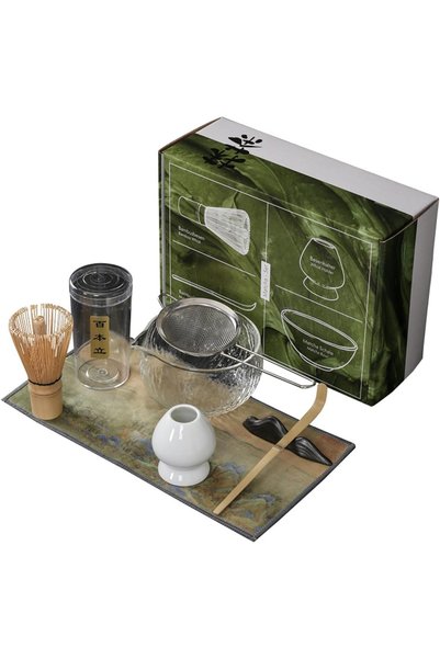 Generic 7pcs Matcha Whisk Set,Including Matcha Whisk and Bowl, Matcha Sifter,...