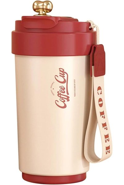 Generic 15 Oz Travel Mug Insulated Coffee Cup, Vacuum Flask, Reusable Stainle...