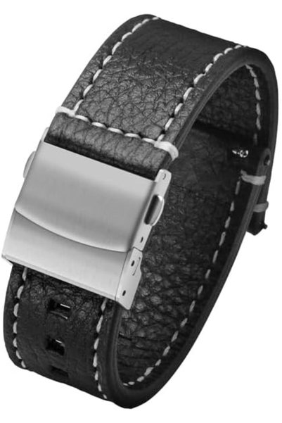 Generic Leather Straps Compatible with Huawei GT 6 Strap 46mm,Handmade Calfsk...