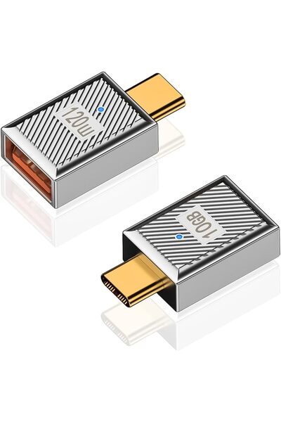 Generic محول USB إلى USB C، محول من النوع C إلى A 3.1 يدعم الشحن السريع بقدرة...