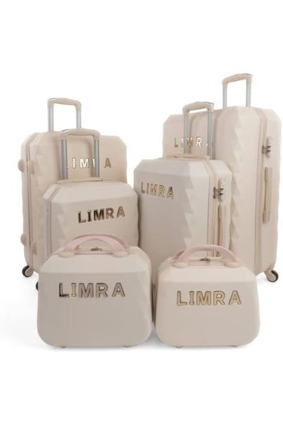 Generic Luggage Trolley Bags Set Of 6Pcs 28 light Beige