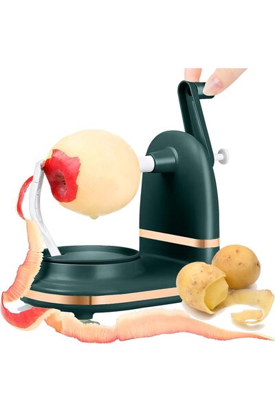 Generic مقشرة بطاطس، مقشرة كمثرى يدوية مع أداة تقسيم الفاكهة، متعددة الوظائف ...