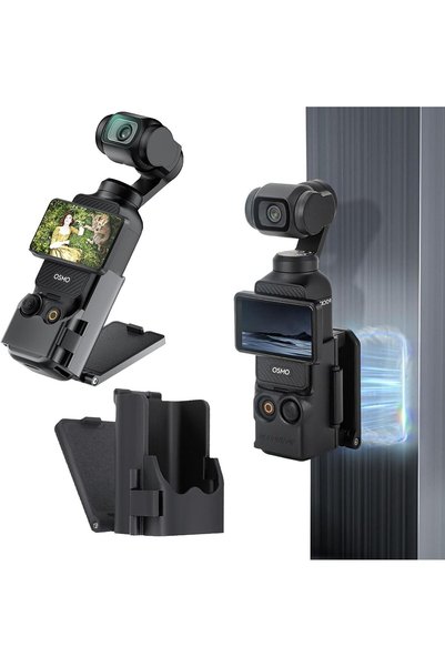 Generic حامل كاميرا مغناطيسي من ميزني لـ DJI Osmo Pocket 3، مشبك قابل للتعديل...