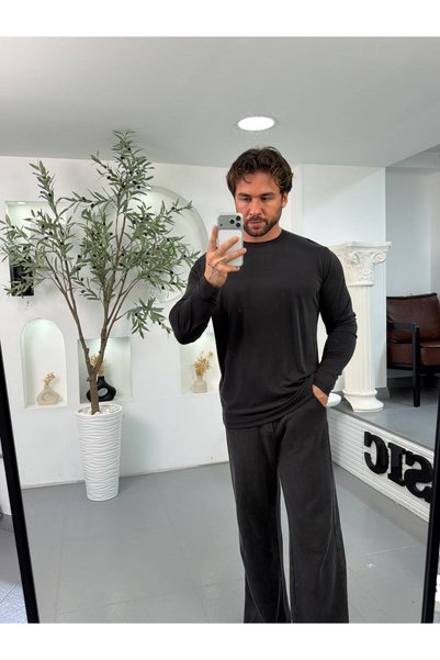 UTTBASİC MR Model Modal Kumaş Uzun Kol Badi