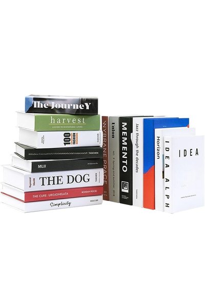 Generic كتب زخرفية، 15 قطعة من الكتب المزيفة للديكور