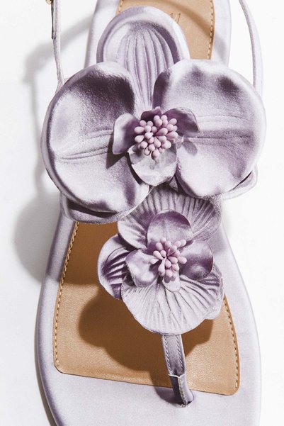 H&M AppliquÃ©d strappy sandals