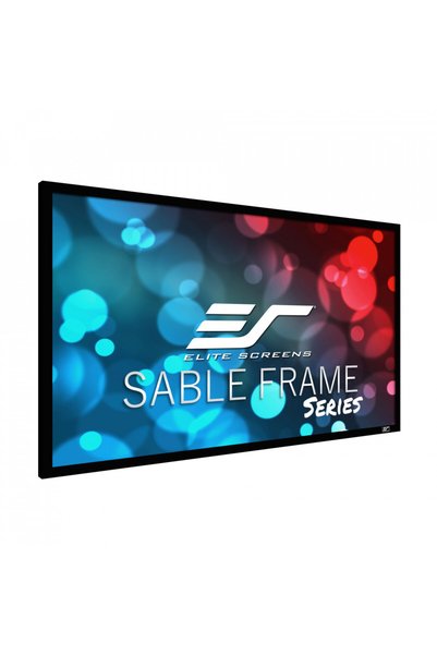 Elite Screens Ecran de proiecție de perete cu cadru fix, din catifea, 244 x 1...