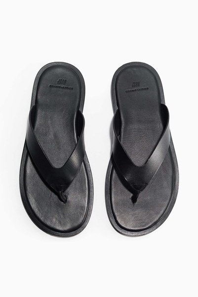 H&M Leather flip-flops