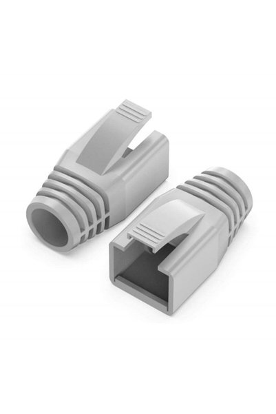 PrimeX Plus PrimeX PX-CAT710 غطاء حماية Cat7 RJ45، 10 قطع غطاء رمادي اللون CA...