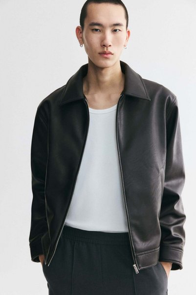 H&M سترة ذات ياقة