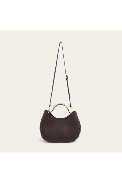 Mudo Women's Brown Handled Shoulder Bag
