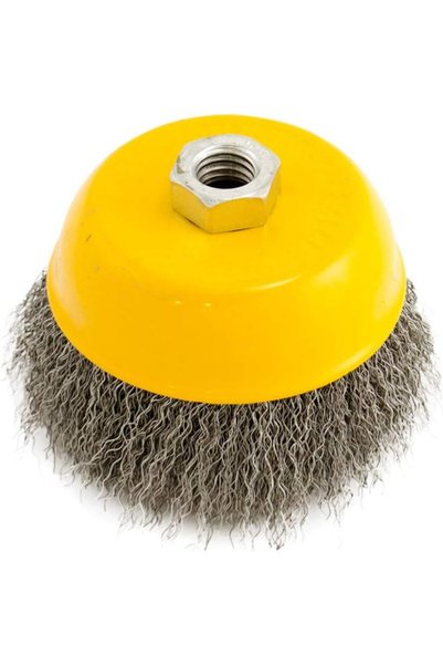 Generic Wire Bench Wheel BRush Yellow/Silver 3Inch