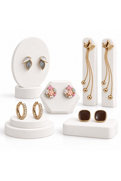 VEYA Revamp Your Look with 5 Pairs of Earrings Featuring Fixed, Hoop, and Dro...