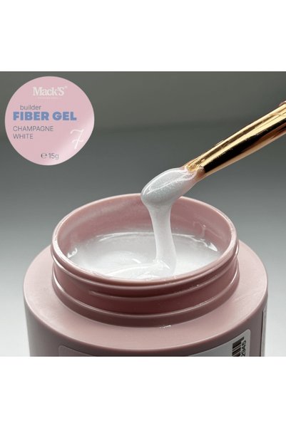 MACK'S PROFESSIONAL Gel autonivelant MACKS Fiber Champagne White -15g