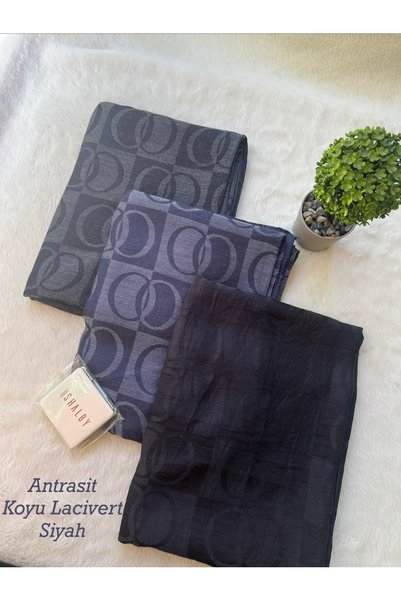 shalby Hijab Cotton Soft Textured New Big Loop Pattern Jacquard Shawl Set of ...