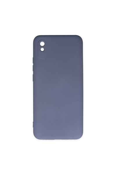 ArkhenX حافظة هاتف Xiaomi Redmi 9a مصنوعة من السيليكون المخملي الداخلي - رمادي