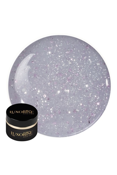 LUXORISE Gel UV pentru construcția unghiilor RevoFlex Glitz 15ml, Misty Glitz