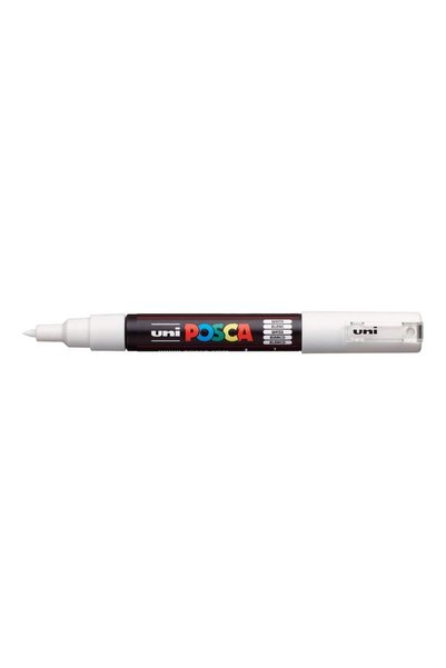 Uni قلم تحديد، PC-1M، رأس رفيع جدًا، أبيض (PX17756000)