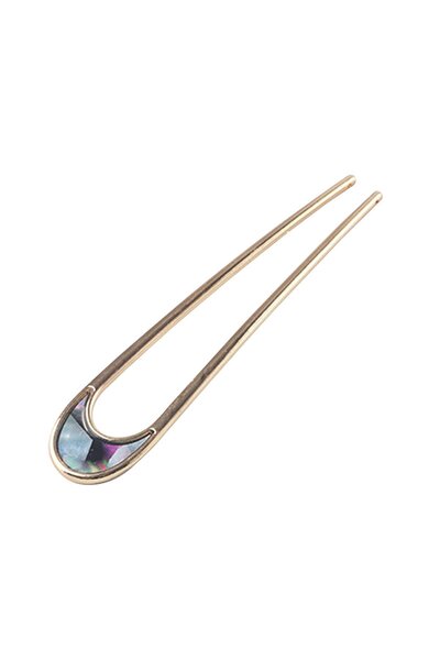 Noonedibs Agrafă de păr în formă de U, furcă retro din metal, agrafă de păr e...