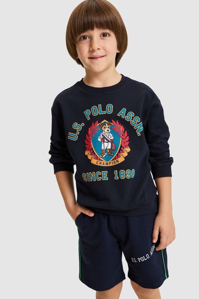 U.S. Polo Assn. سويت شيرت للأولاد باللون الأزرق الداكن 50329945-VR033