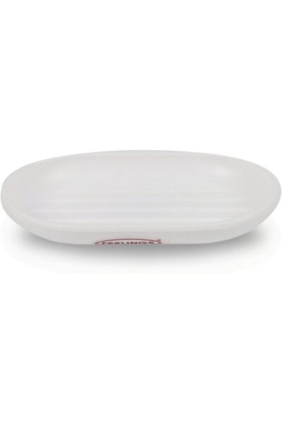 Generic White Bath Soap Holder - Durable Plastic Bathroom Soap Dish