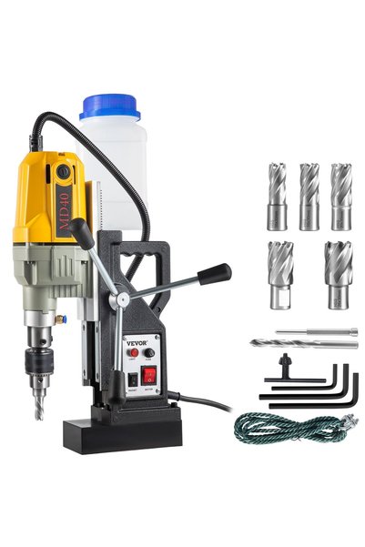 VEVOR Mașină de găurit cu talpă magnetică, Putere: 1100 W, 50/60 Hz, 220 V, 5 A