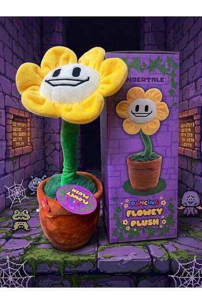 ARDSU Undertale Musical Dancing Flowey Plush Figure 14” Official Plush Flower...
