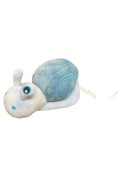 OEM Плюшена играчка, охлюв, 22 см, син цвят