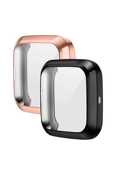 Noonedibs Carcasă din 2 piese compatibilă cu Fitbit Versa 2, husă de protecți...
