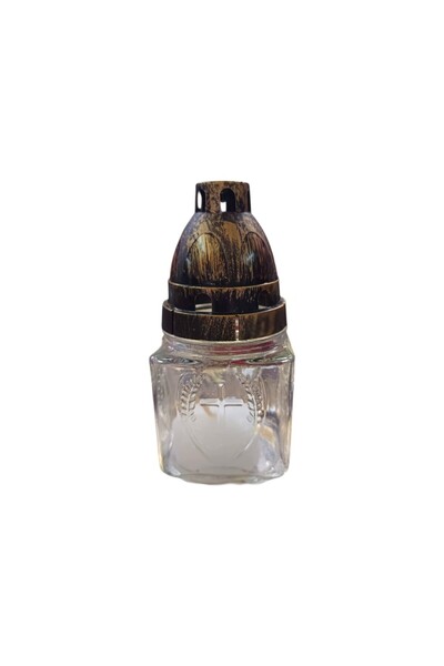 OEM Candela din sticla cu capac, timp ardere 4-6H, 14x7 cm, LA 106
