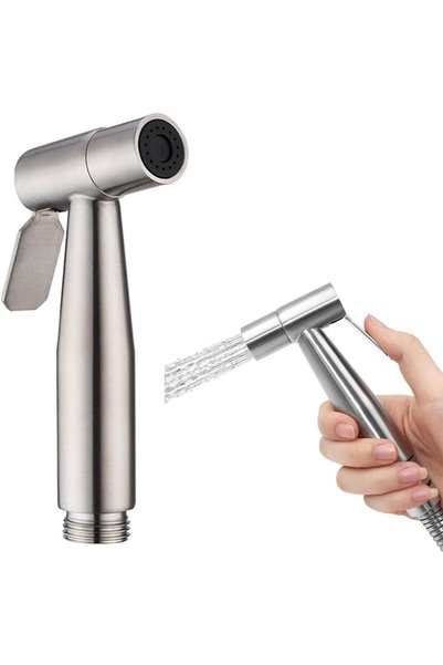 ToolHouse رأس رشاش بيديت للمرحاض مع تحكم قابل للتعديل في ضغط الماء، رشاش بيدي...