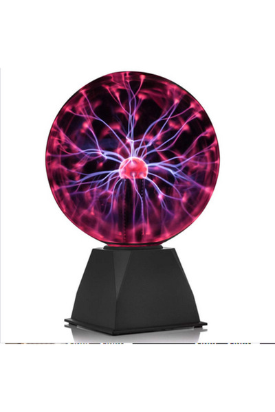 Noonedibs Mini lampă plasmă 6 inch, bilă electrostatică cu fulgere sensibile ...