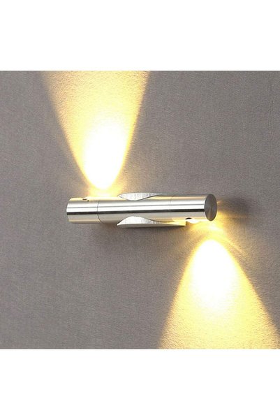 Noonedibs Lampă de perete de interior de 6W cu 2 LED-uri, iluminat modern de ...
