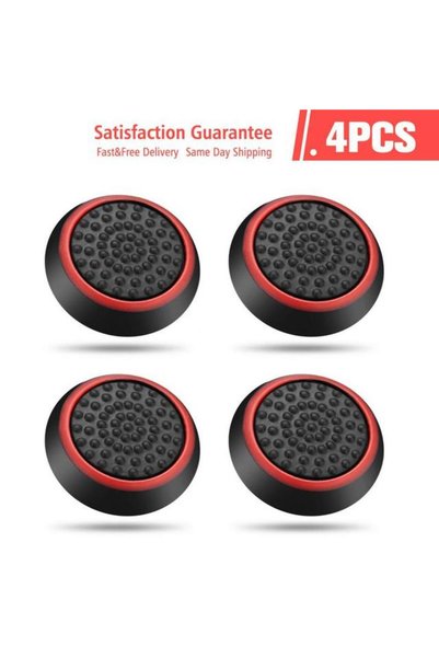 Choice Black Red 4Pcs 4PCS/10PCS Non-slip Silicone Analog Joystick Thumbstick...