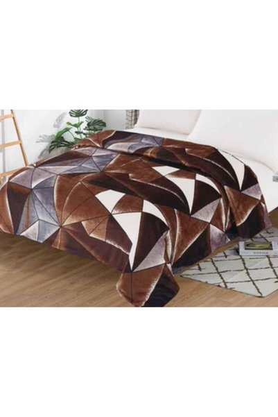 OEM Одеяло за двойно легло, Cocolino, Sonia-Home, Абстрактен кафяв принт, 200...