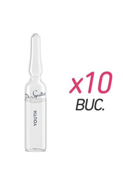 Dr. Spiller Set de fiole antirid YOUTH cu peptide și acid hialuronic, 10 × 2 ml