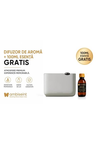 TIEN Difuzor de aroma LUX88 + esenţă 100 ml cadou — Gri antracit