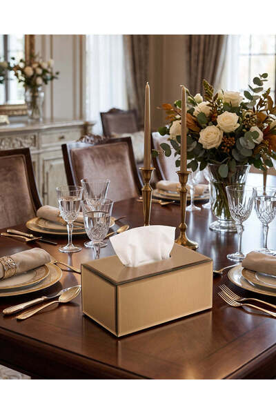 REDTAG Gold Mirrored Tissue Box