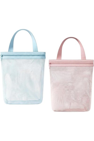 TERRIFI Storage bag for Mesh shower, Quick Dry Portable Toiletry Organizer wi...