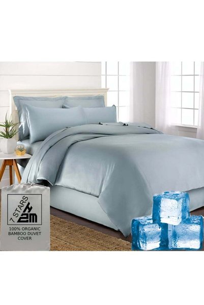 Generic Brand 7 STARS HZM Bamboo Duvet Cover Single Size 150x200 cm With Butt...