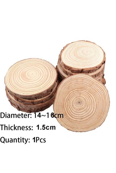 Choice 14-16cm 1pcs 3-16CM/1-10pcsThick Natural Pine Round Unfinished Wood Sl...