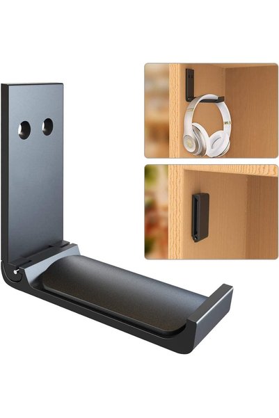 Generic Headphone Stand, Hanger Wall Mount, Foldable Headphone Hook Save Spac...