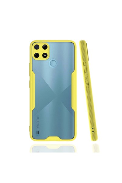 ArkhenX جراب Realme C25y سيليكون بلاتينيوم - أصفر